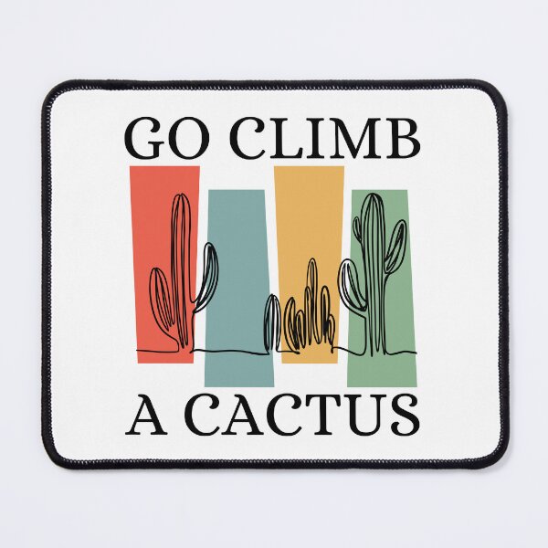 Item preview, Go Climb A Cactus Succulent Plant Funny Retro Cactus designed and sold by Wiss2Arts.