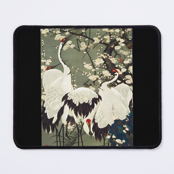Item preview, Majestic Plum Blossom and Cranes by Ito Jakuchu: Exclusive Upsized Edition for Art Connoisseurs! designed and sold by EmeraldeaArt.