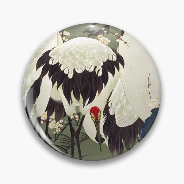 Item preview, Majestic Plum Blossom and Cranes by Ito Jakuchu: Exclusive Upsized Edition for Art Connoisseurs! designed and sold by EmeraldeaArt.