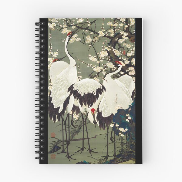 Item preview, Majestic Plum Blossom and Cranes by Ito Jakuchu: Exclusive Upsized Edition for Art Connoisseurs! designed and sold by EmeraldeaArt.