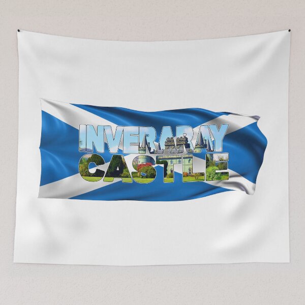 Item preview, INVERARAY CASTLE - Scotland with Flag designed and sold by Adam Gormley.
