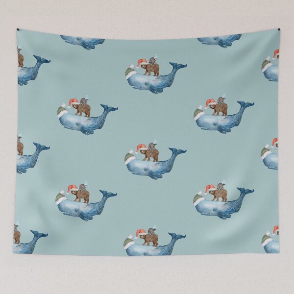 Item preview, Whale Bear Raccoon Xmas Stack designed and sold by IntoClearWater.