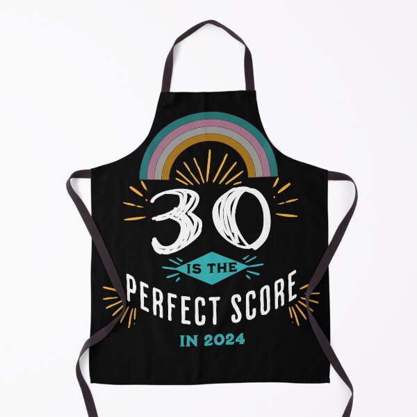 Item preview, Turning 30 in 2024, Pastel Rainbow, 30 is the perfect score for 2024, birthday gift designed and sold by CORINNE W.