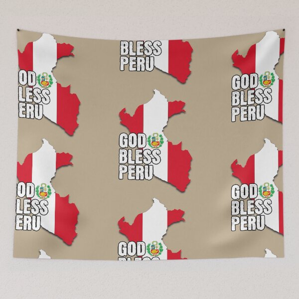 Item preview, God Bless Perú - Peruvian Map  designed and sold by ARVA-Digital.