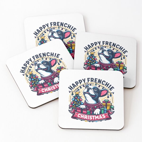 Item preview, HAPPY FRENCHIE CHRISTMAS designed and sold by CogniCraft.