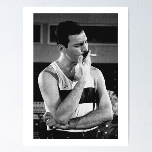 Item preview, Freddie Mercury Smoking In Studio 1980’s designed and sold by wheezyprint.