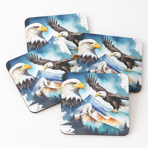 Item preview, Watercolor Eagle Illustration designed and sold by PearsonsDesigns.