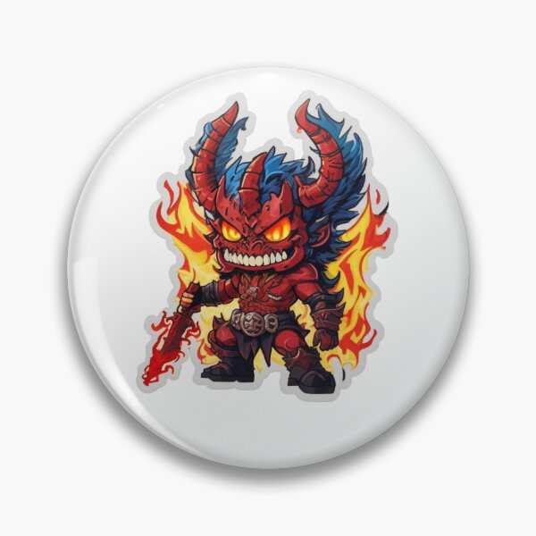 Item preview, Tribal Daemon Prince of Khorne Chibi Demon designed and sold by Rebeudesbois74.