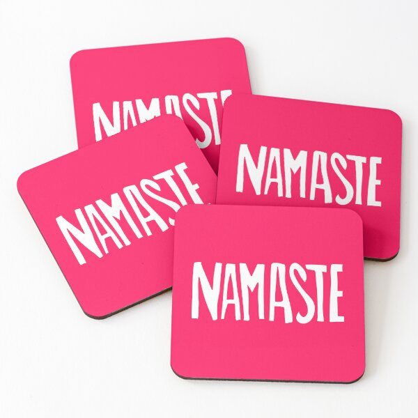 Item preview, Namaste White Pink Hand Lettering designed and sold by wordznart.