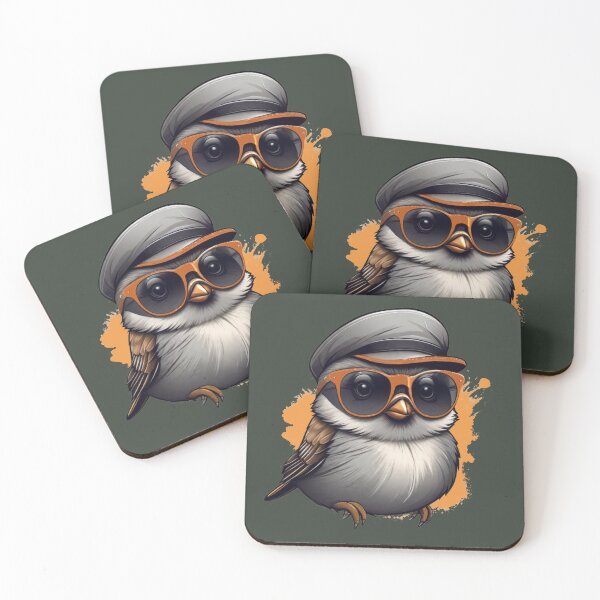 Item preview, A lovely bird looking cool in a hat and shades. designed and sold by NiRia Spot.