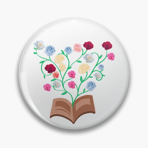 Item preview, Flowers Growing From Book | Many beautiful roses blooming | Little Blue Flowers S designed and sold by CircinusStore.