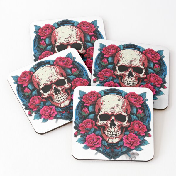 Item preview, Skull and Roses designed and sold by BestoftheQuest.