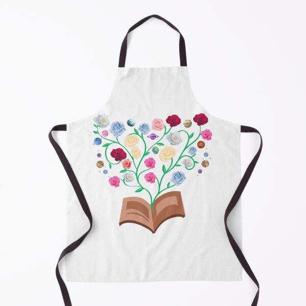 Item preview, Flowers Growing From Book | Many beautiful roses blooming with planets | Little Blue Flowers S designed and sold by CircinusStore.