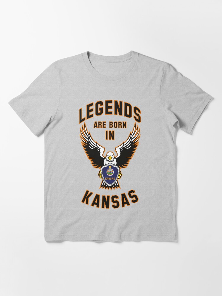 Alternate view of Legends are born in Kansas Essential T-Shirt