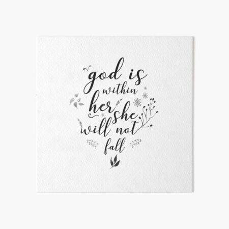 Christian Quote Art Board Print