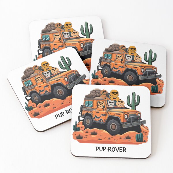 Item preview, Dogs In Vintage Land Rover Adventurous Dogs designed and sold by PunchlinePrints.