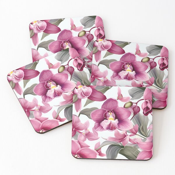 Artikelvorschau, Nahtloses Orchideenmuster entworfen und verkauft von ThechampArt.