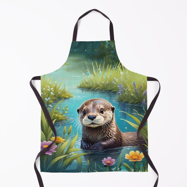 Item preview, Artistic sea otter and happy days designed and sold by pixelartestudio.