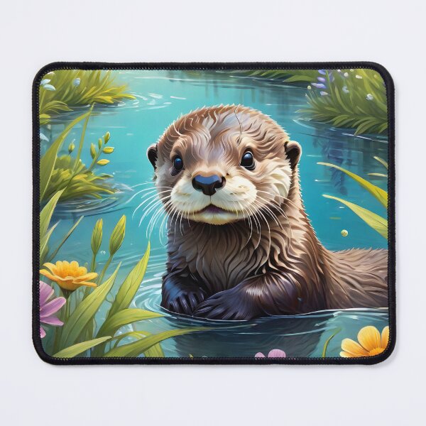 Item preview, Artistic sea otter and happy days designed and sold by pixelartestudio.