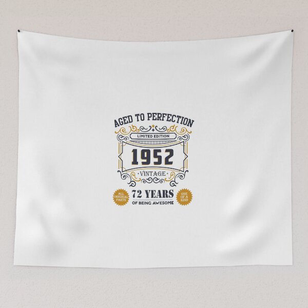 Item preview, Aged To Perfection 1952 Limited Edition, 72th Birthday Gift 72 years of Being Awesome Vintage designed and sold by DjenShop.