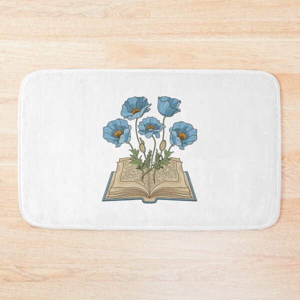 Item preview, Flowers Growing From Book | Blue California Poppies | Little Blue Flowers S designed and sold by CircinusStore.
