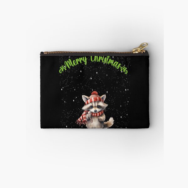 Item preview, Lindo mapache gorro de Papá Noel nieve Navidad designed and sold by Smix Pixels.