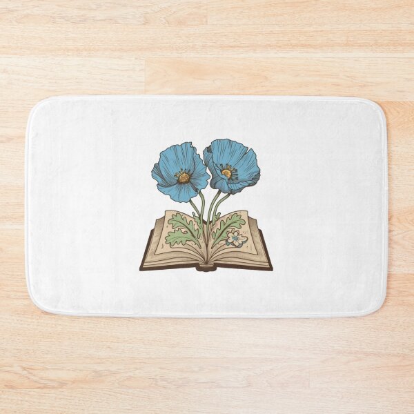 Item preview, Flowers Growing From Book | Two Blue California Poppies | Little Blue Flowers S designed and sold by CircinusStore.