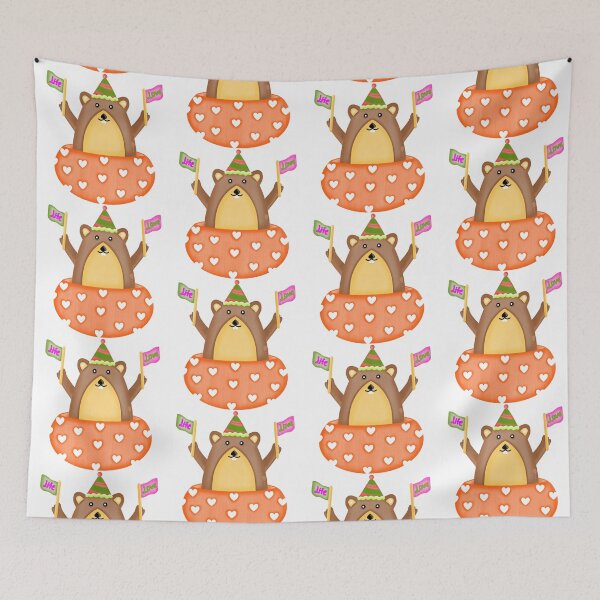 Item preview, Cute groundhog with life and love flags. designed and sold by Onanong2531.