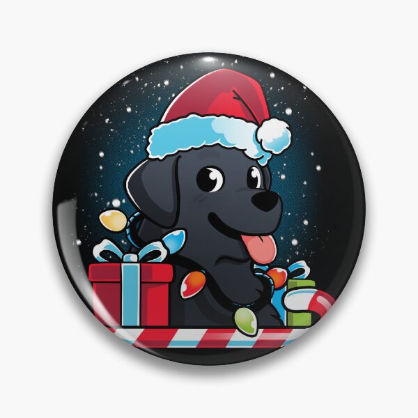 Item preview, Perro Labrador Negro Navidad designed and sold by DigitalMagician.