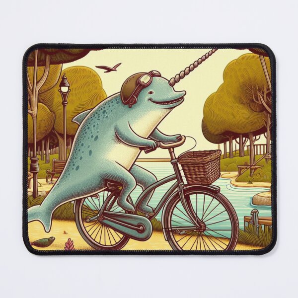 Item preview, Narwhale on a Bike designed and sold by Kenneth Labuskes.