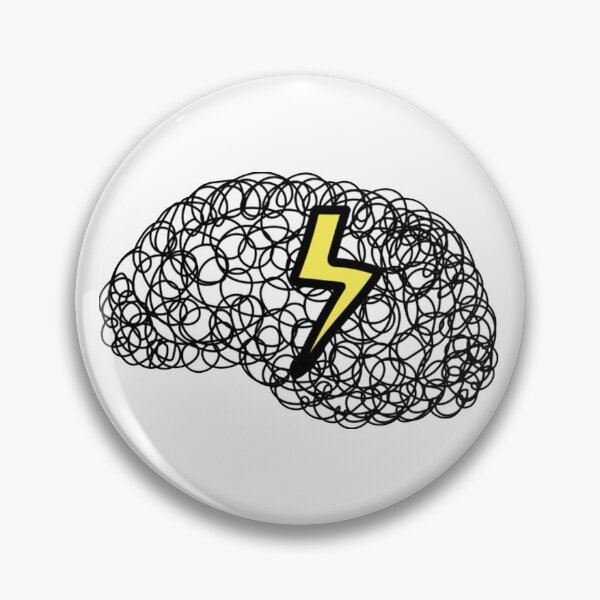 Item preview, line art brain designed and sold by Aspen207.