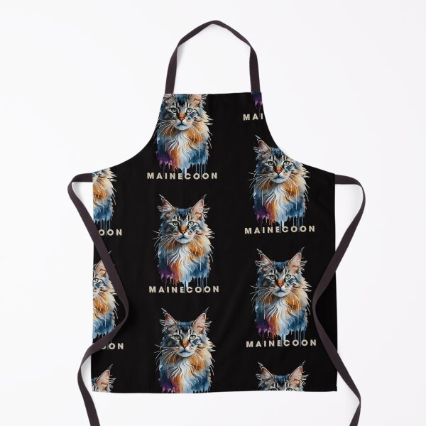 Item preview, Colorful Mainecoon, Gorgeous Maine coon Cat Art designed and sold by Mariana Piana.