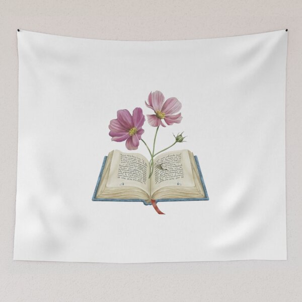 Item preview, Flowers Growing From Book | Light Purple California Poppies designed and sold by CircinusStore.