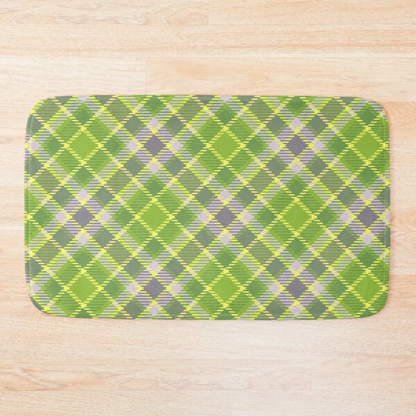 Item preview, Yellow, green and gray checkered plaid pattern designed and sold by Osting.