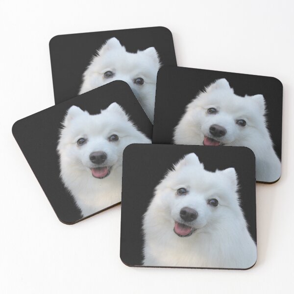 Item preview, Cute Fluffy Japanese Spitz designed and sold by KarenWoodArt.