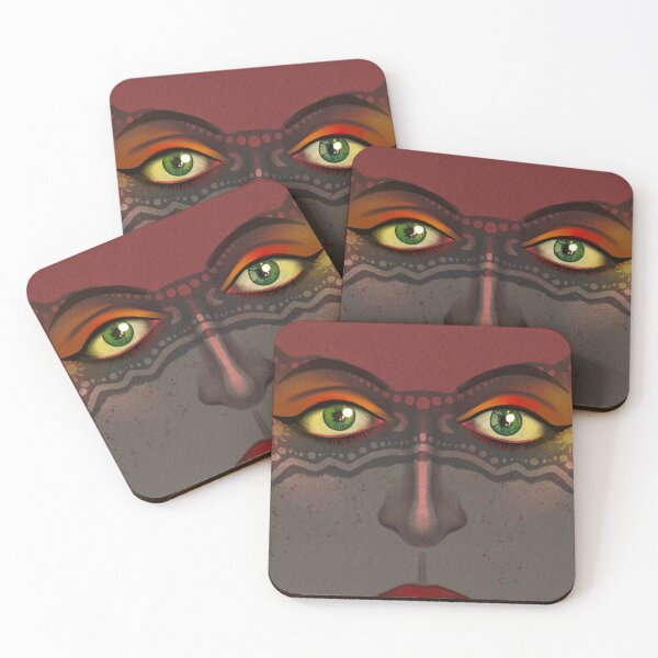 Item preview, Tribal Face, Summer Solstice and the Moon designed and sold by DeLucaIdeas.