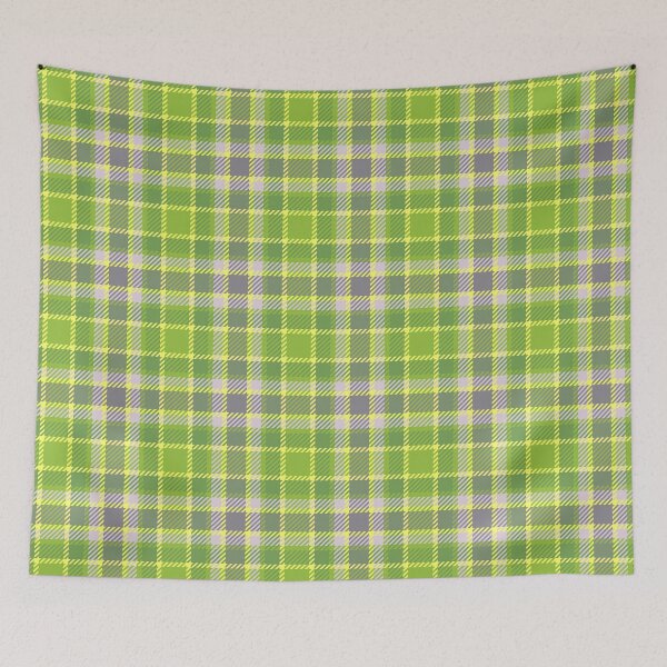 Item preview, Yellow, green and gray tartan plaid pattern designed and sold by Osting.