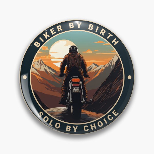 Item preview, SOLO RIDER sticker | Biker by birth. Solo by choice | Solo Motorcyclist designed and sold by ronengel.