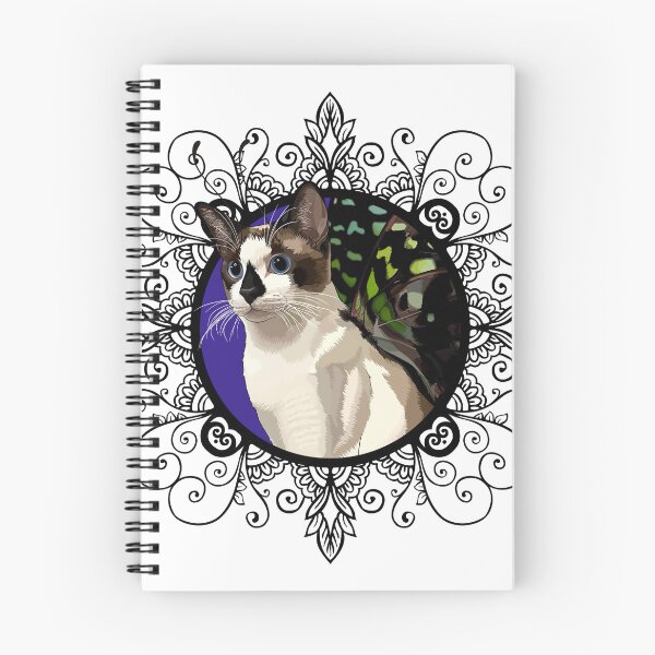 Item preview, Snowshoe Siamese Tailed Jay Butterfly Cat Frame designed and sold by Carleah Unique.