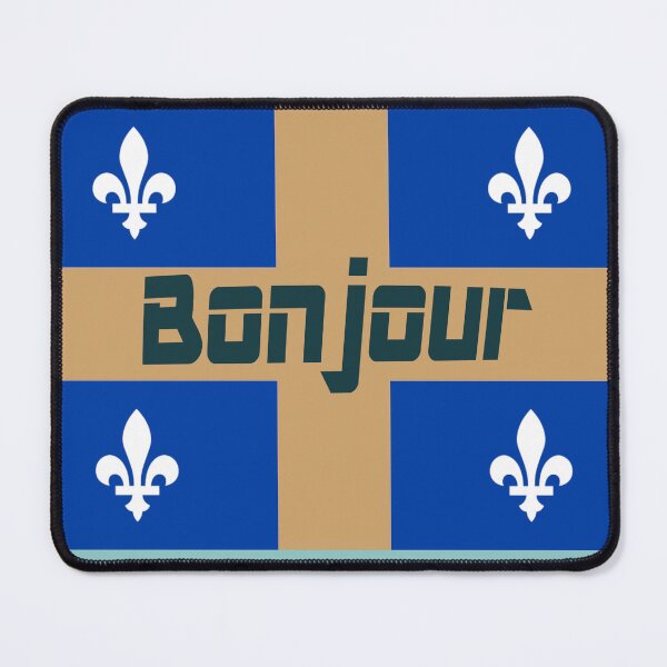 Item preview, Bonjour (hello in French) Quebec Flag designed and sold by lobodelnoir.