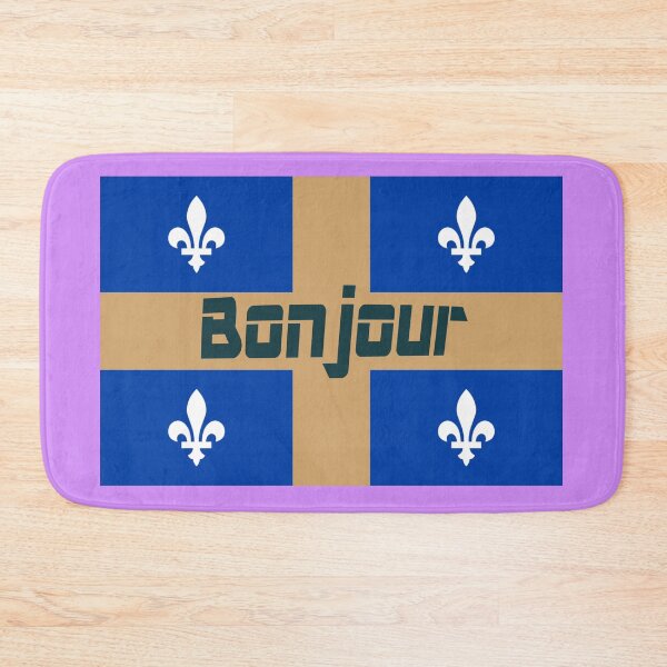 Item preview, Bonjour (hello in French) Quebec Flag designed and sold by lobodelnoir.