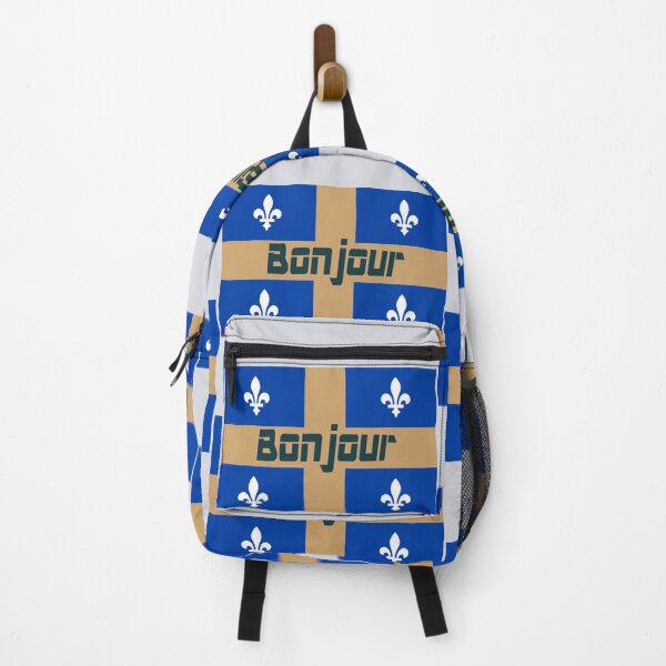 Item preview, Bonjour (hello in French) Quebec Flag designed and sold by lobodelnoir.