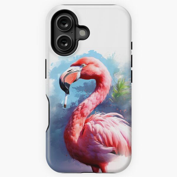 Vibrant Solitude - The Majestic Flamingo iPhone Tough Case