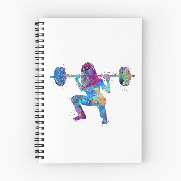 Item preview, Girl Squat Fitness Watercolor Artwork designed and sold by LotusGifts.