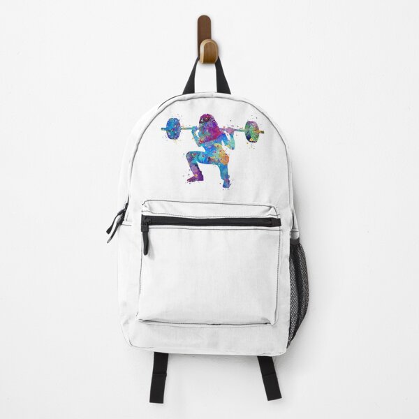 Item preview, Girl Squat Fitness Watercolor Artwork designed and sold by LotusGifts.