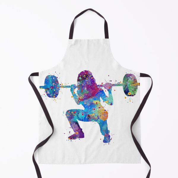 Item preview, Girl Squat Fitness Watercolor Artwork designed and sold by LotusGifts.
