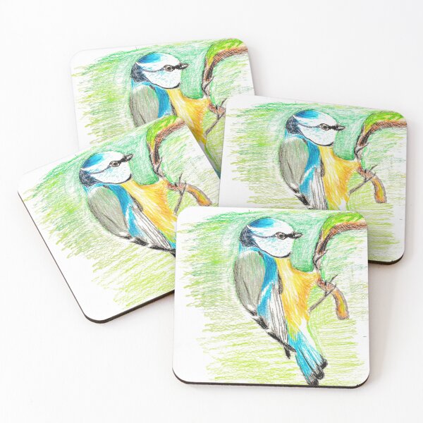 Artikelvorschau, Blaumeise-Vogel entworfen und verkauft von MikesDrawings.
