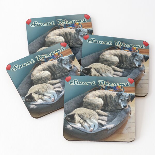 Item preview, Cat and Dog napping together designed and sold by norshorecustom.