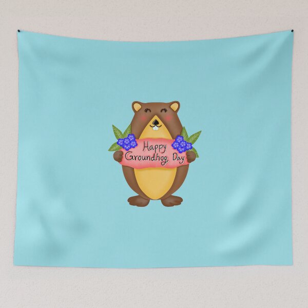 Item preview, Happy groundhog day. designed and sold by Onanong2531.