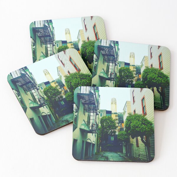 Item preview, Coit Tower in a Rainy Day in San Francisco designed and sold by DeLucaIdeas.